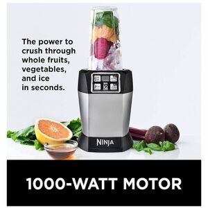 Ninja Auto-iQ Compact Blender in Black and Silver